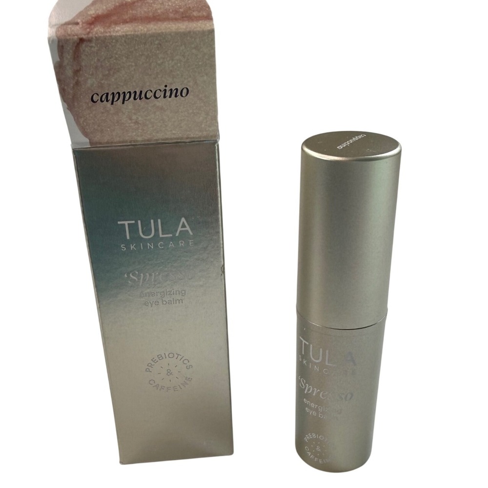 Tula Skincare Spresso Energizing Eye Balm Cappuccino 0.35oz Full Size Caffeine